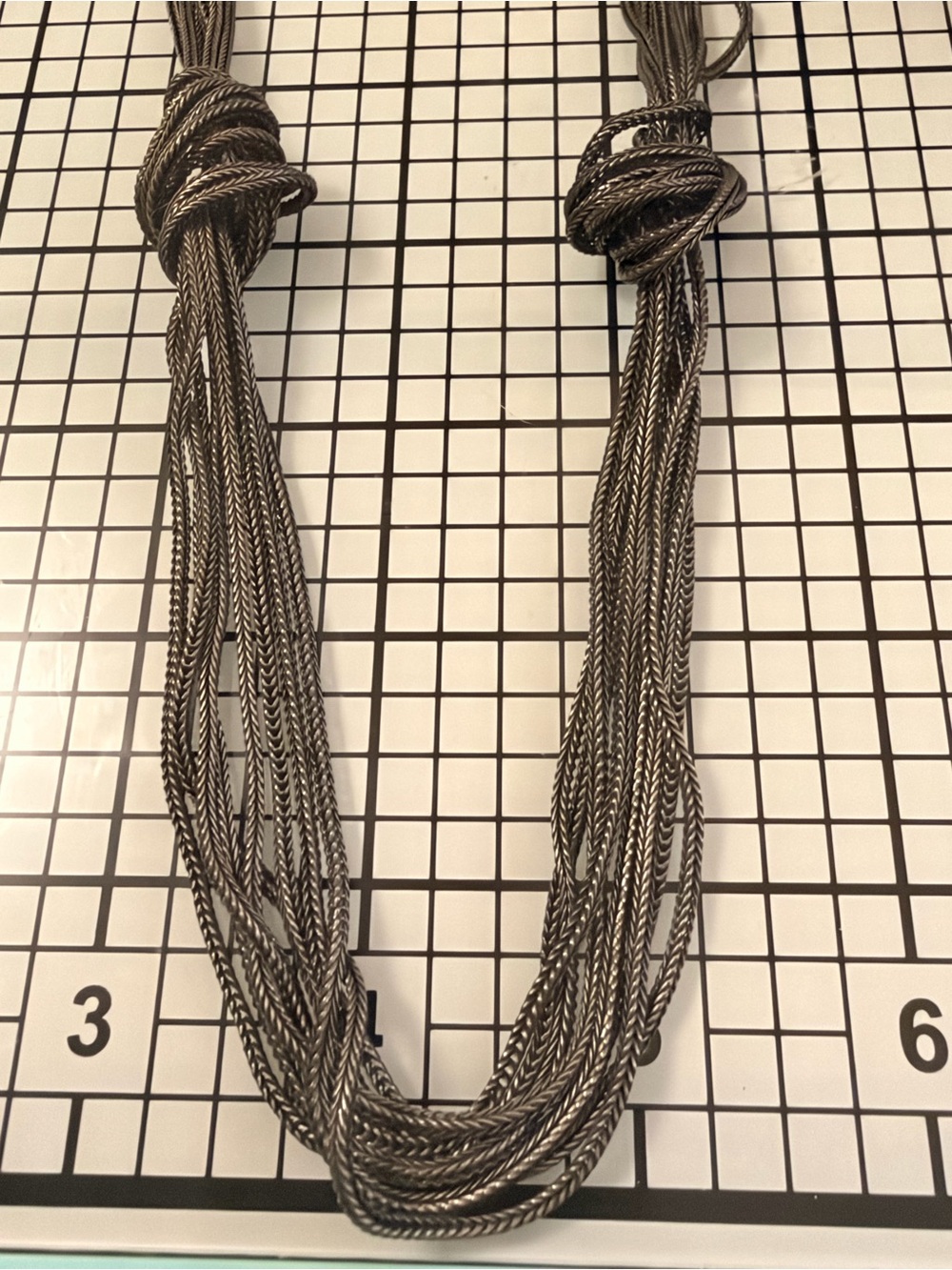 Redefined Multi-Strand Knot Necklace - Black
